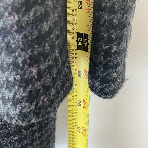 Vintage Men’s Blazer 42R Lambswool Gray Houndstooth Sport Coat Jacket Union Made - Picture 9 of 11